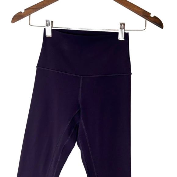 Lululemon Align Crop *19" Black Grape High Waisted Cropped Leggings- Size 2 - Picture 3 of 13
